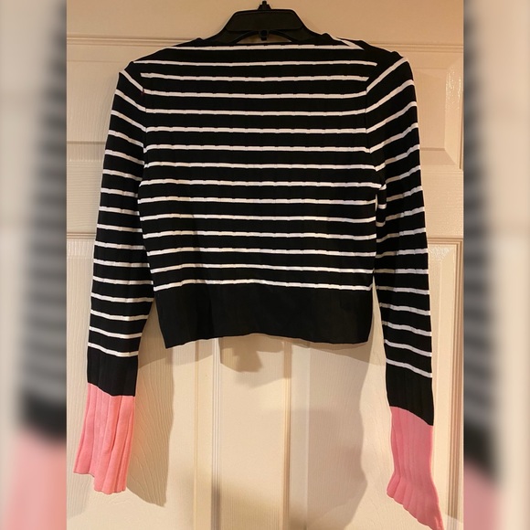 Zara Striped Cropped Sweater Size Small - Picture 4 of 4